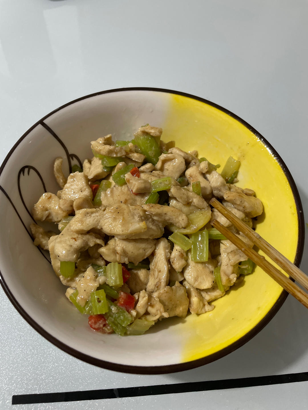 芹菜炒鸡肉
