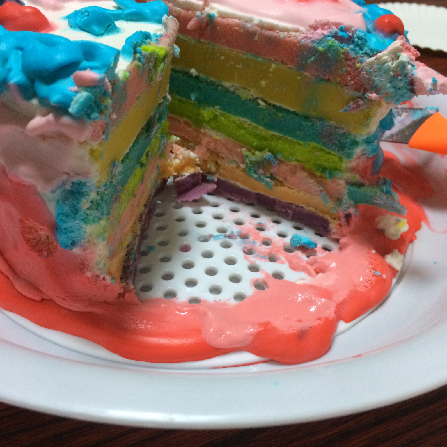 彩虹蛋糕戚风蛋糕胚