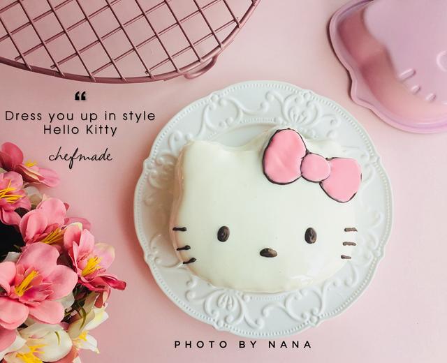 KITTY柠檬海绵(镜面淋面)的做法