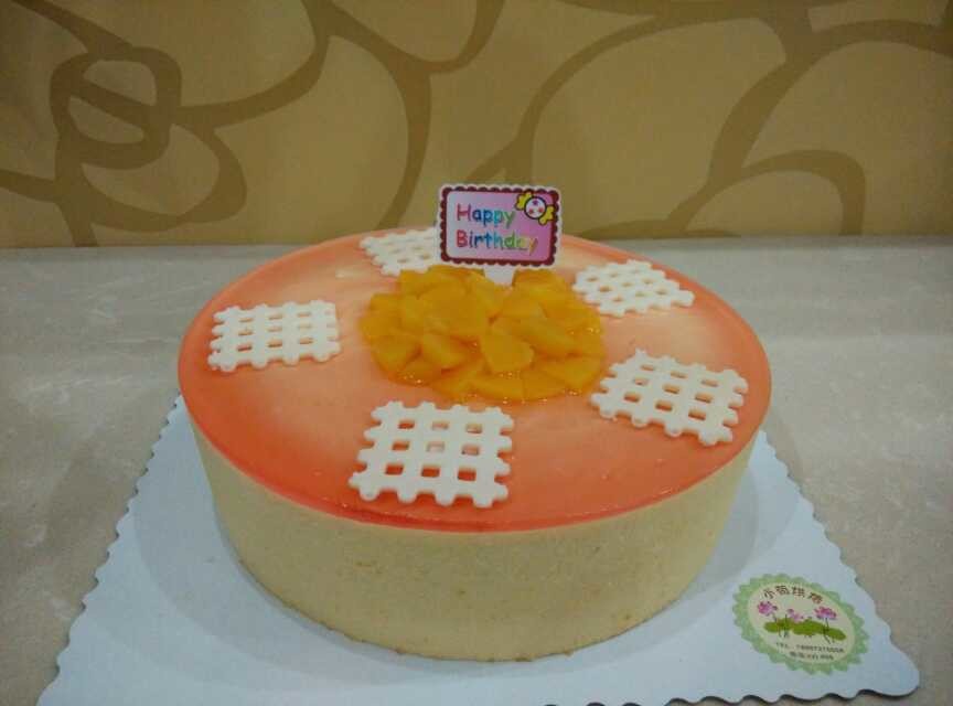 料超足的芒果慕斯蛋糕