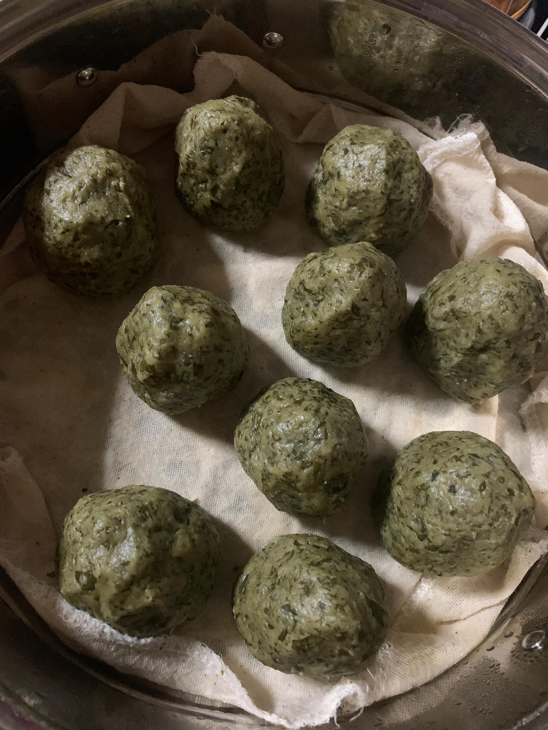 自制红薯叶窝窝头