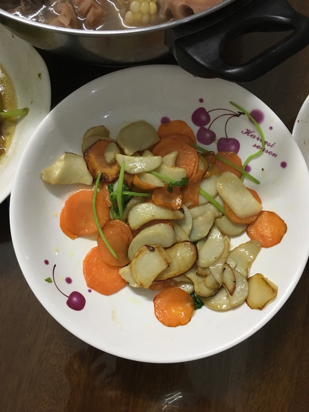 杏鲍菇胡萝卜片的做法