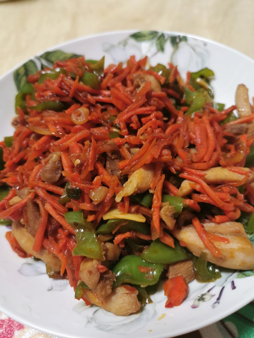 米饭🍚杀手鱼香鸡丝         （减脂期也可以吃）