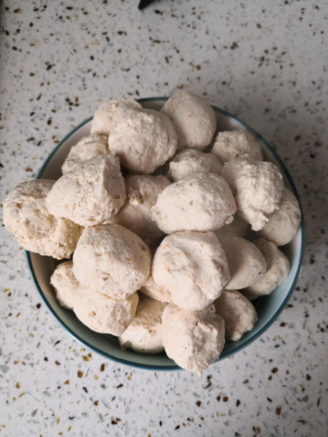 无淀粉鸡胸肉丸子（好吃 不腥 减脂健身必备）