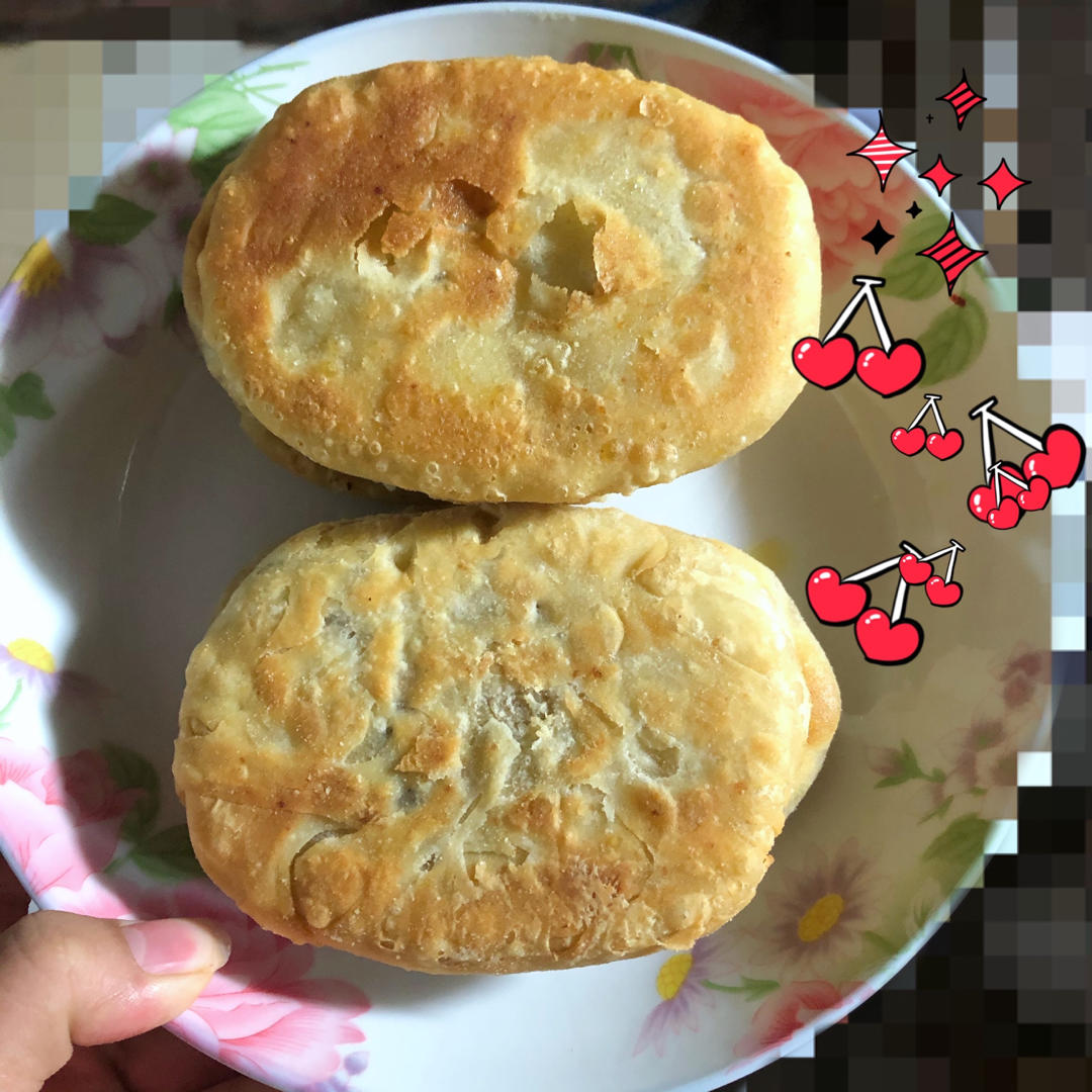 吃不够的糖酥饼 娃的最爱 家常红糖酥饼 酥到直掉渣 附细节视频详解