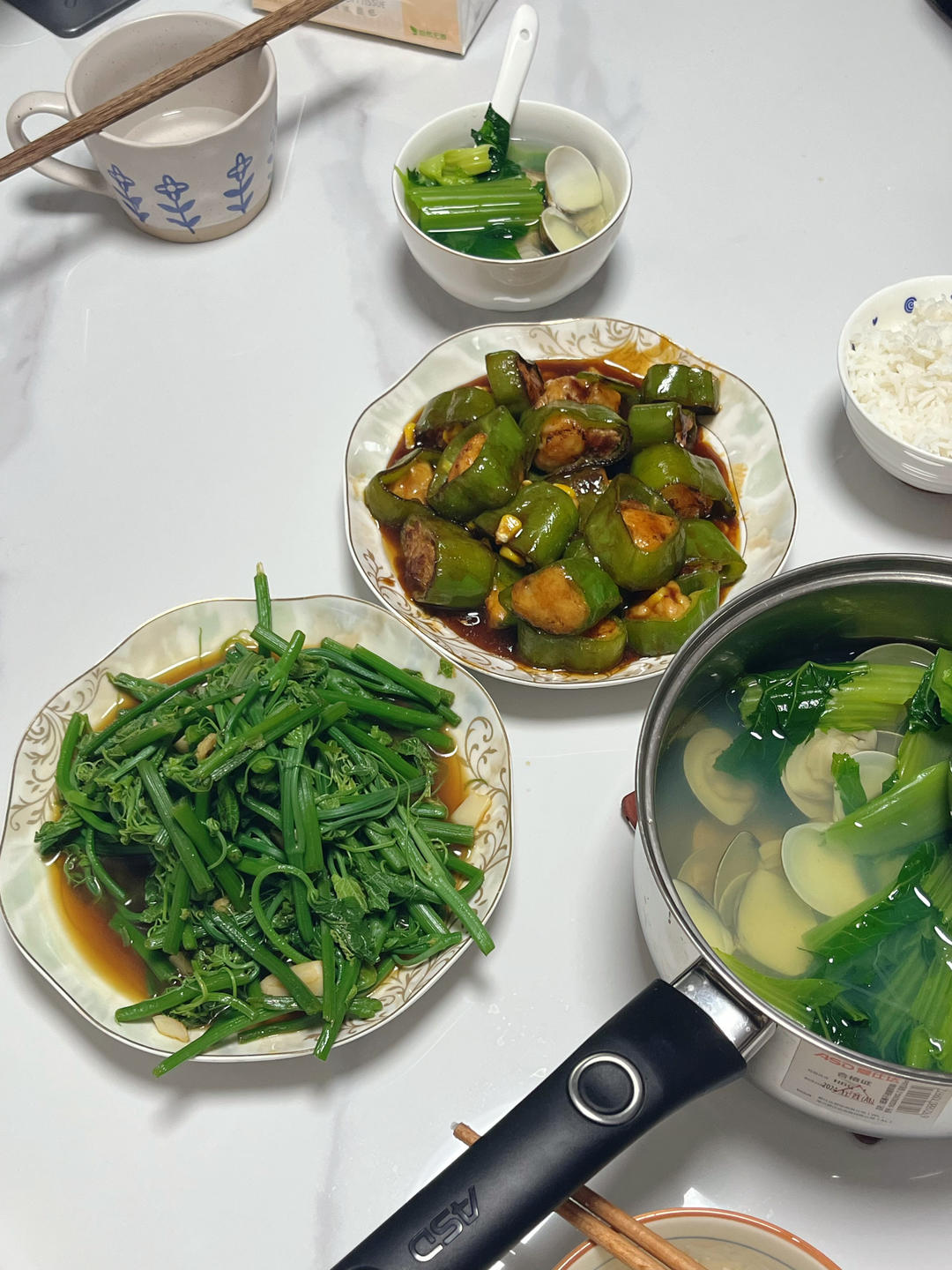 青椒酿虾滑