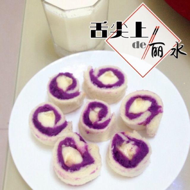 香蕉紫薯卷