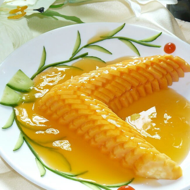 五百年后做的橙汁木瓜——一道非常美味的甜品