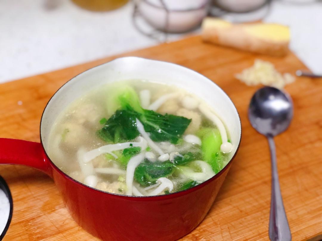 青菜肉丸汤
