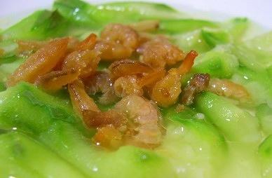 干虾米蒸丝瓜的做法