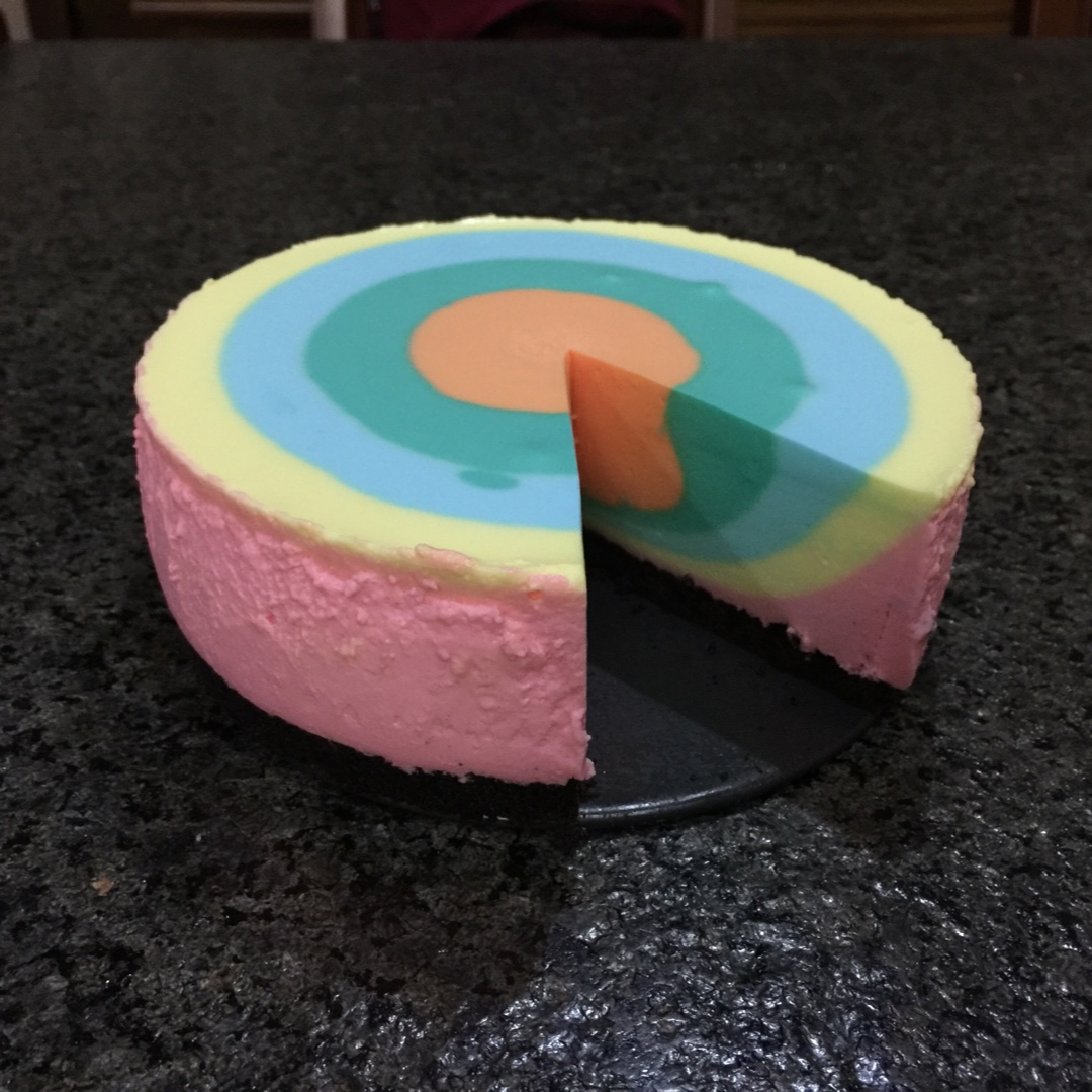 彩虹慕斯蛋糕