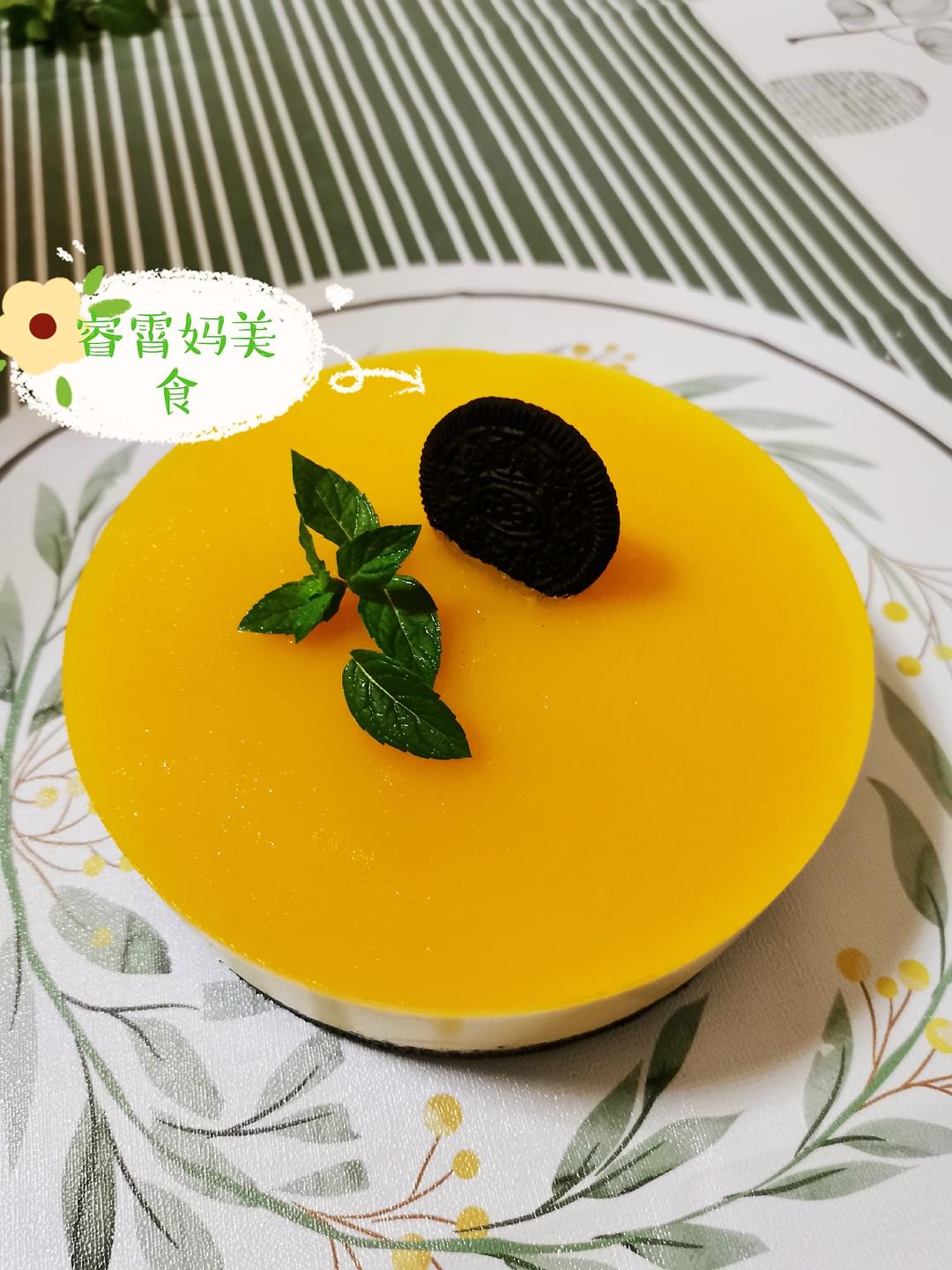 零失败，新手一次成功，无需烤箱，6寸芒果奥利奥慕斯蛋糕