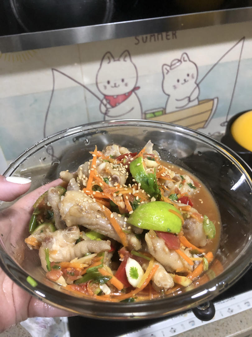 舂鸡脚（西双版纳小吃）