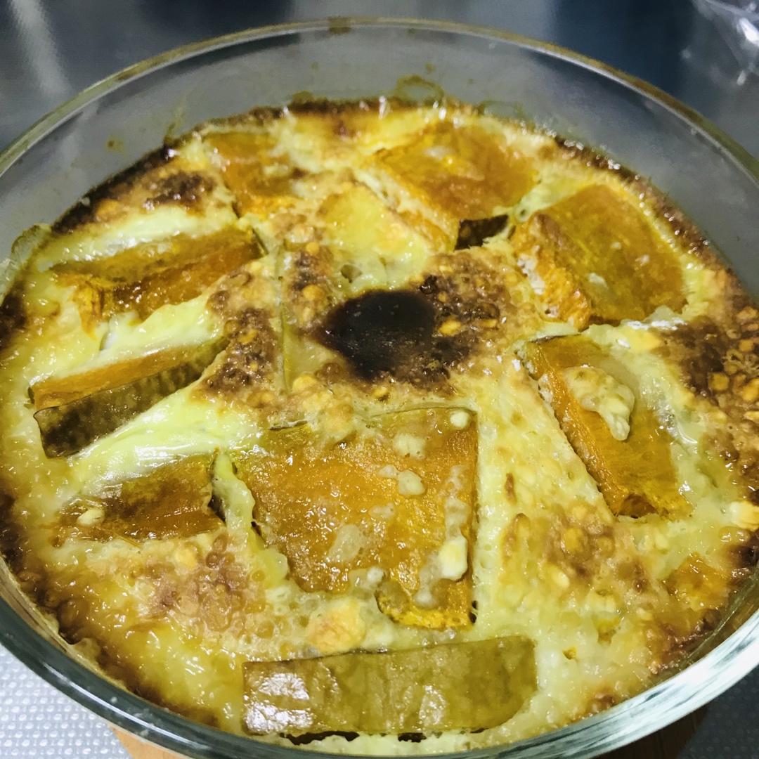 无油无水‼️减肥也能吃的甜品✅低脂蛋奶烤南瓜🎃巨简单