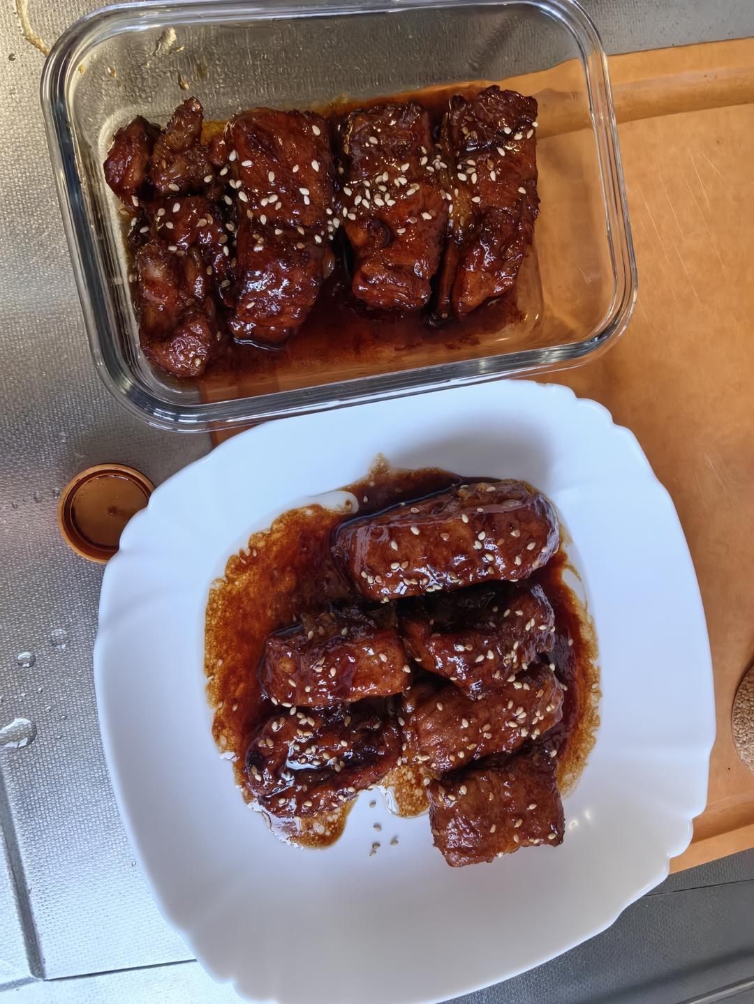 糖醋排骨/糖醋小排（不放油）（12345口诀做出正宗上海本帮）
