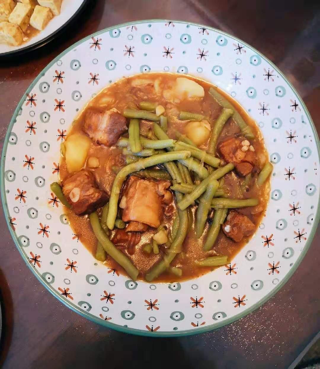 土豆芸豆炖排骨