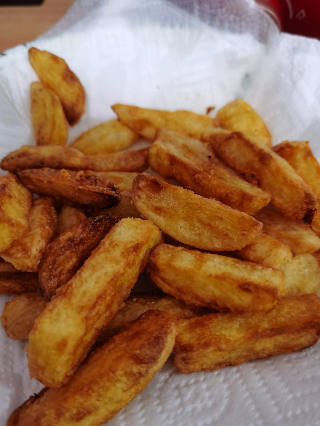 最简单炸薯条，比买的还好吃