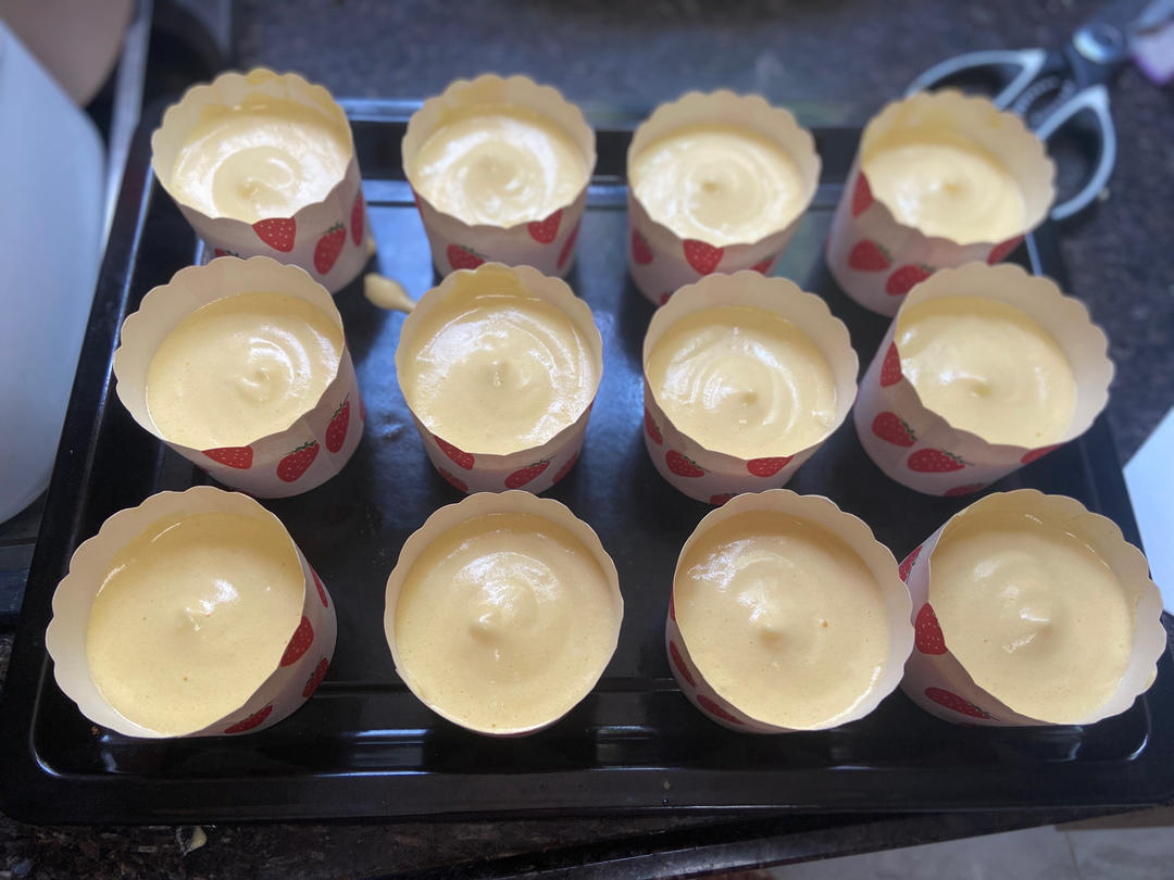 纸杯蛋糕 8寸戚风蛋糕的量