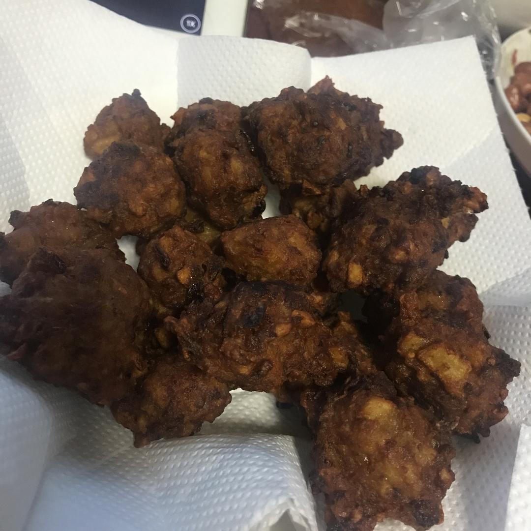 炸莲藕猪肉丸子-年味