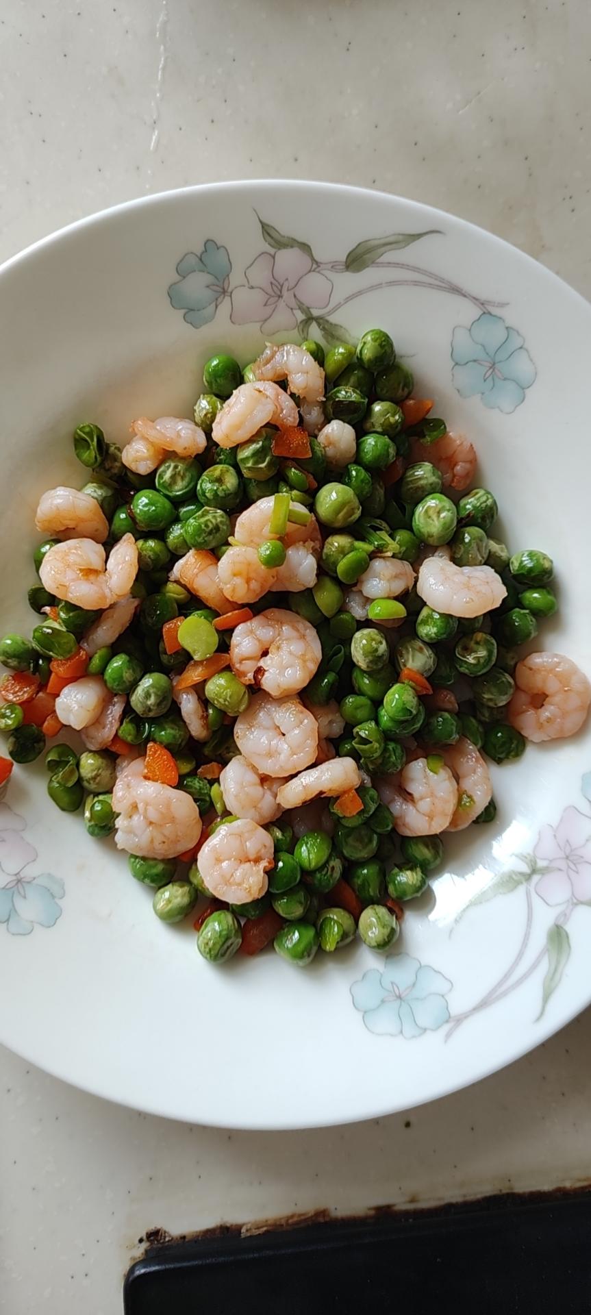 豌豆炒虾仁