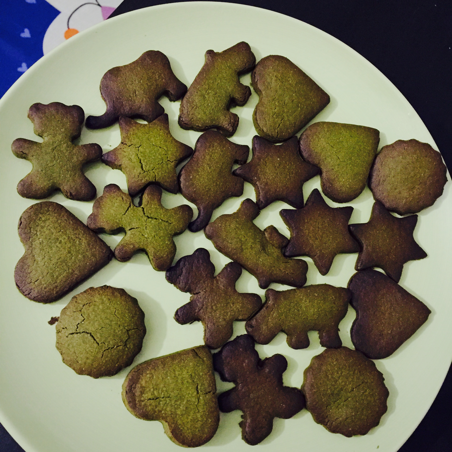 心形抹茶饼干