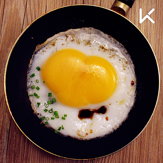 海绵蜀黍做的椒盐煎鹅蛋-也可煎任何蛋