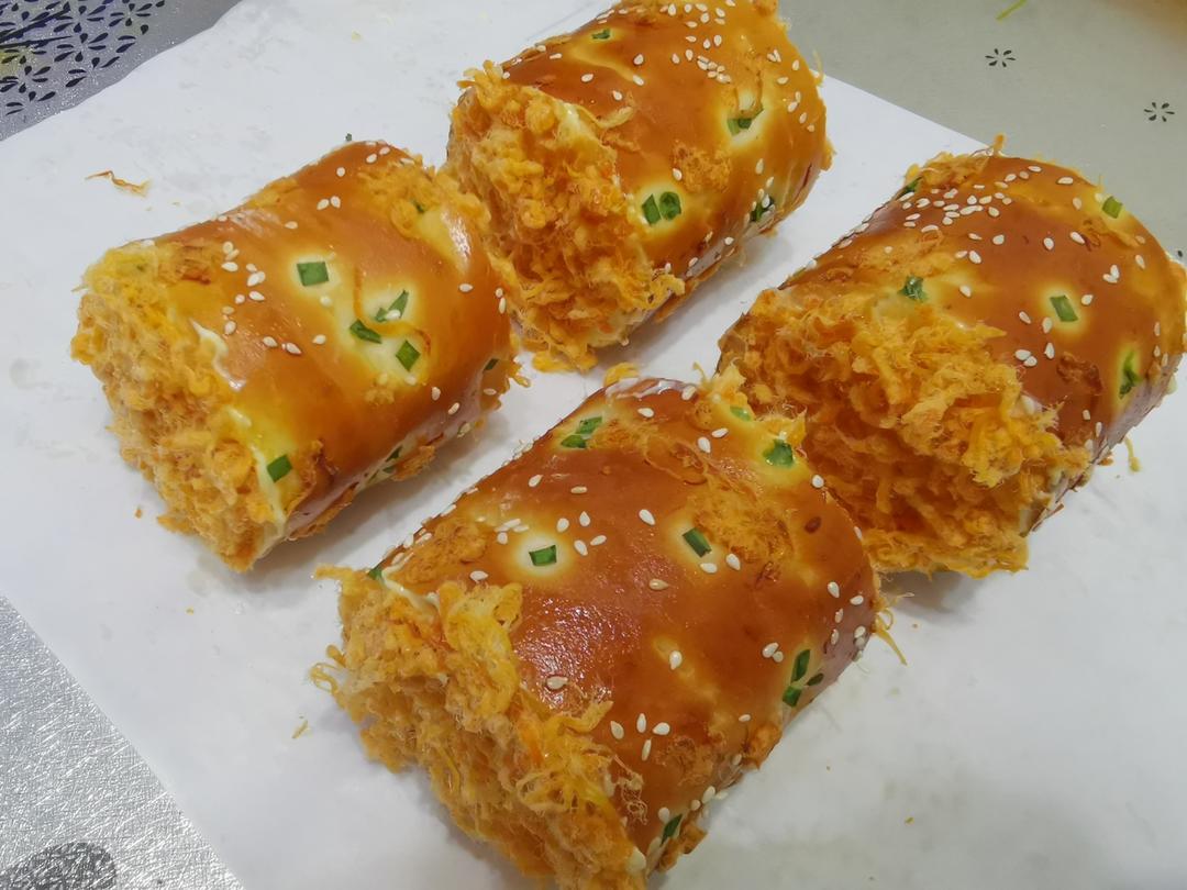 回忆的味道---肉松面包卷