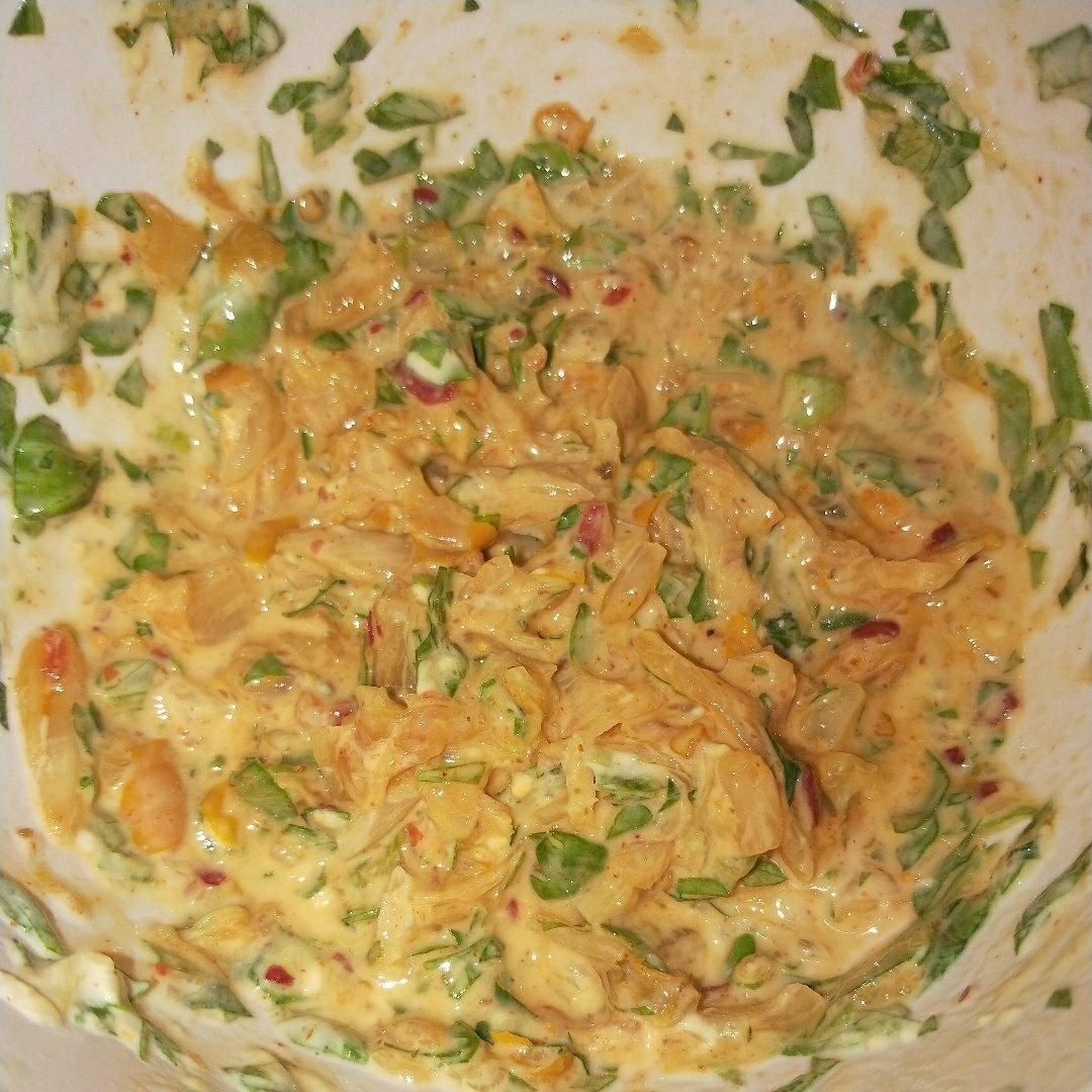 芹菜叶泡菜饼