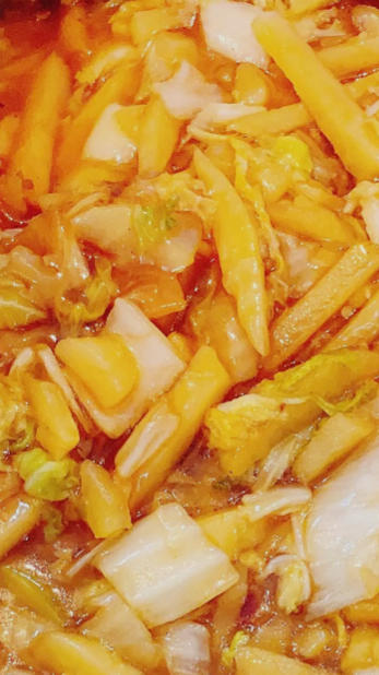 娃娃菜西红柿土豆丝
