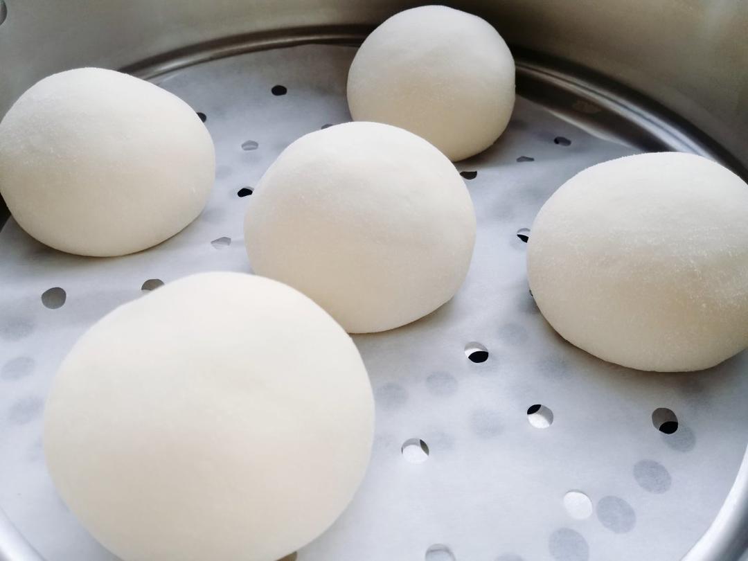 项太太太太傅做的快手简易版松软香甜豆沙包馒头