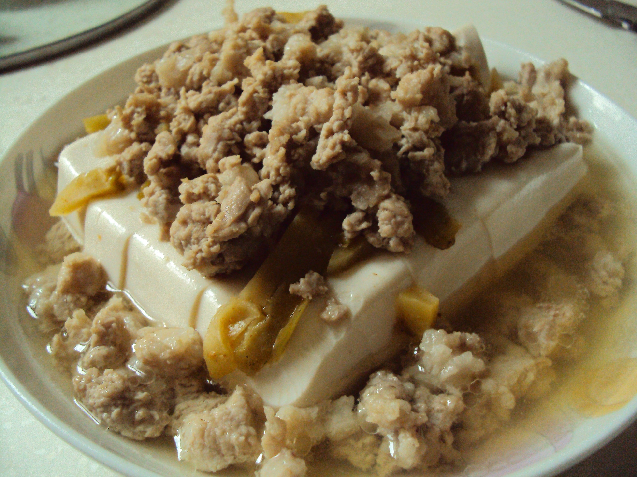 肉末蒸豆腐