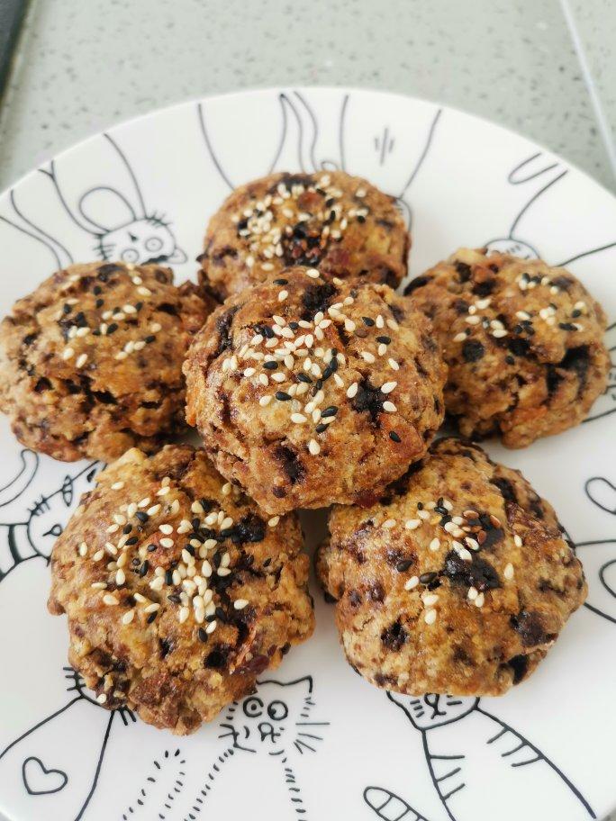 红枣红糖核桃饼干