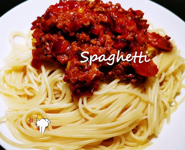 🇮🇹简单的意大利肉酱面Spaghetti的做法