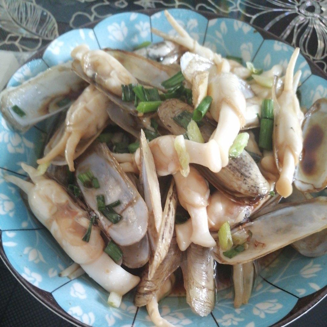 葱油蛏子