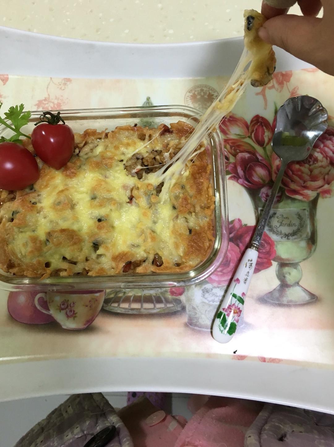 芝士焗饭的做法