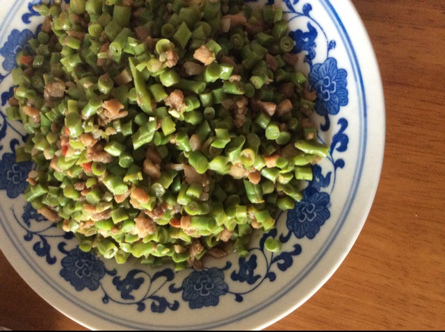 肉沫豆角下饭菜