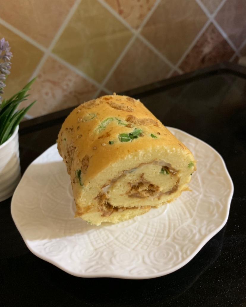 香葱肉松肥蛋糕卷～