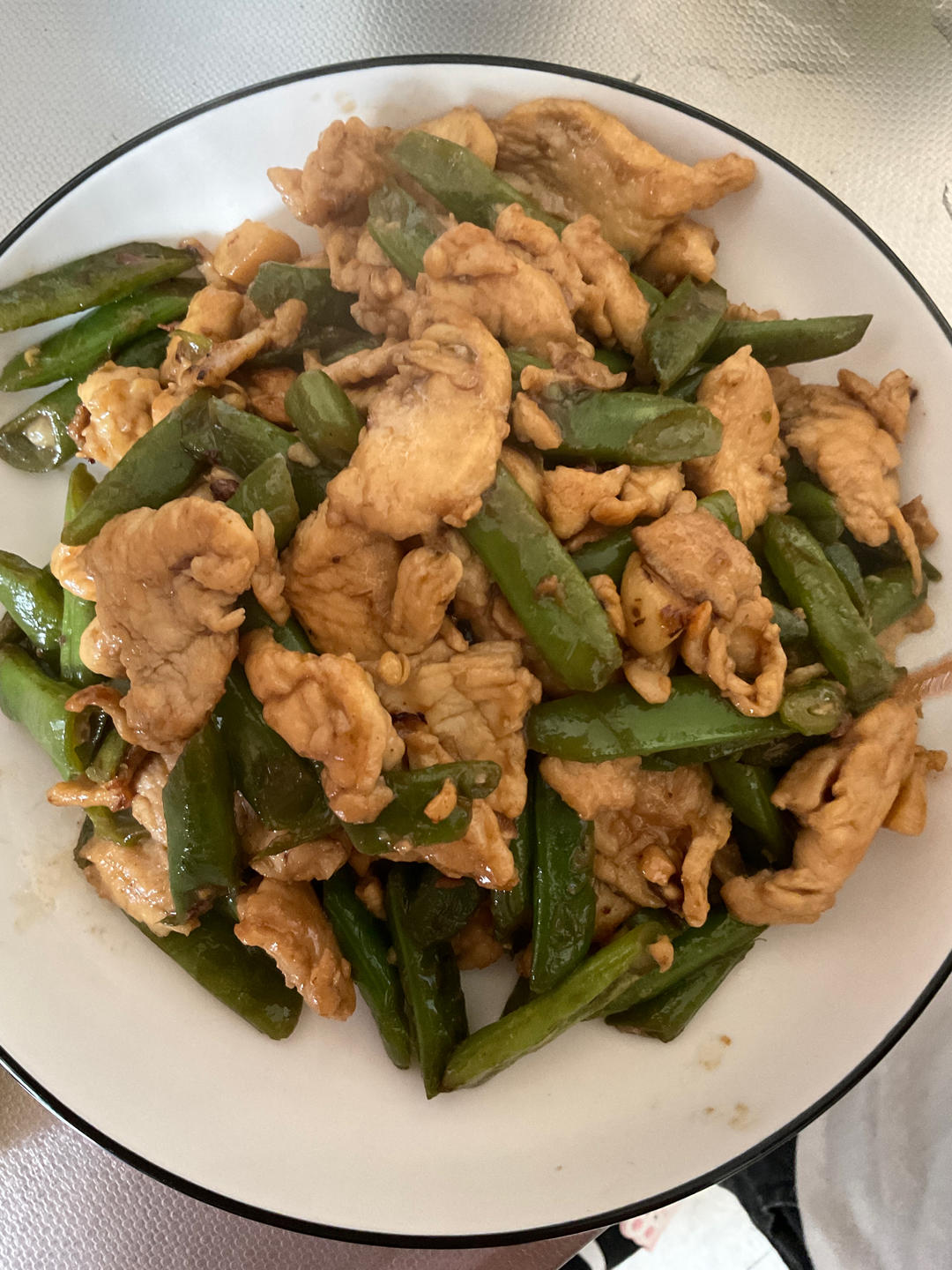 炒肉就得嫩—豆角炒肉（四季豆）