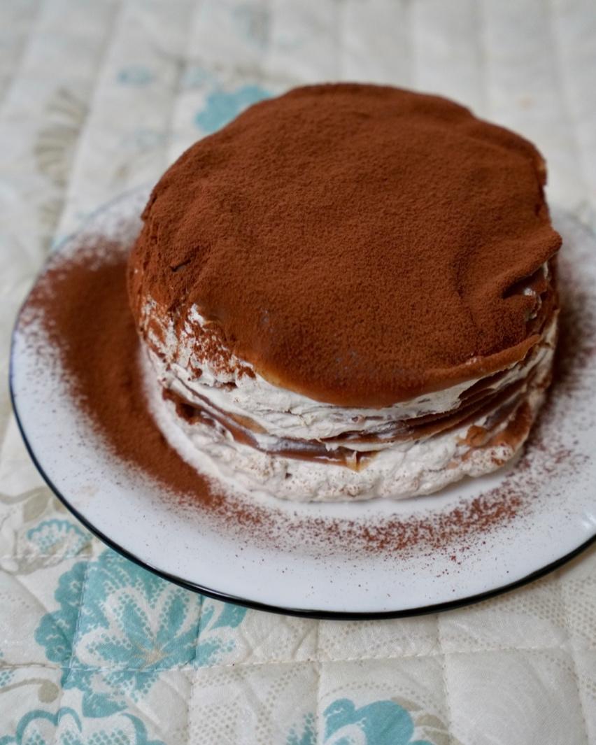 焦糖摩卡香蕉千层蛋糕