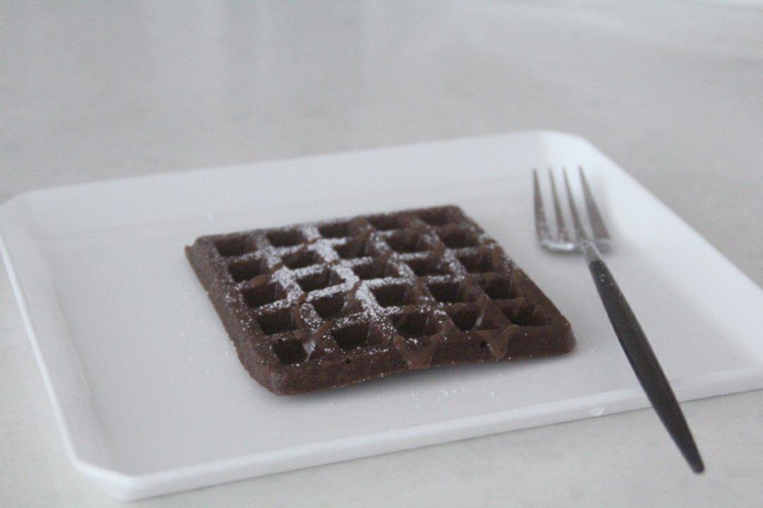 可可糯米华夫饼