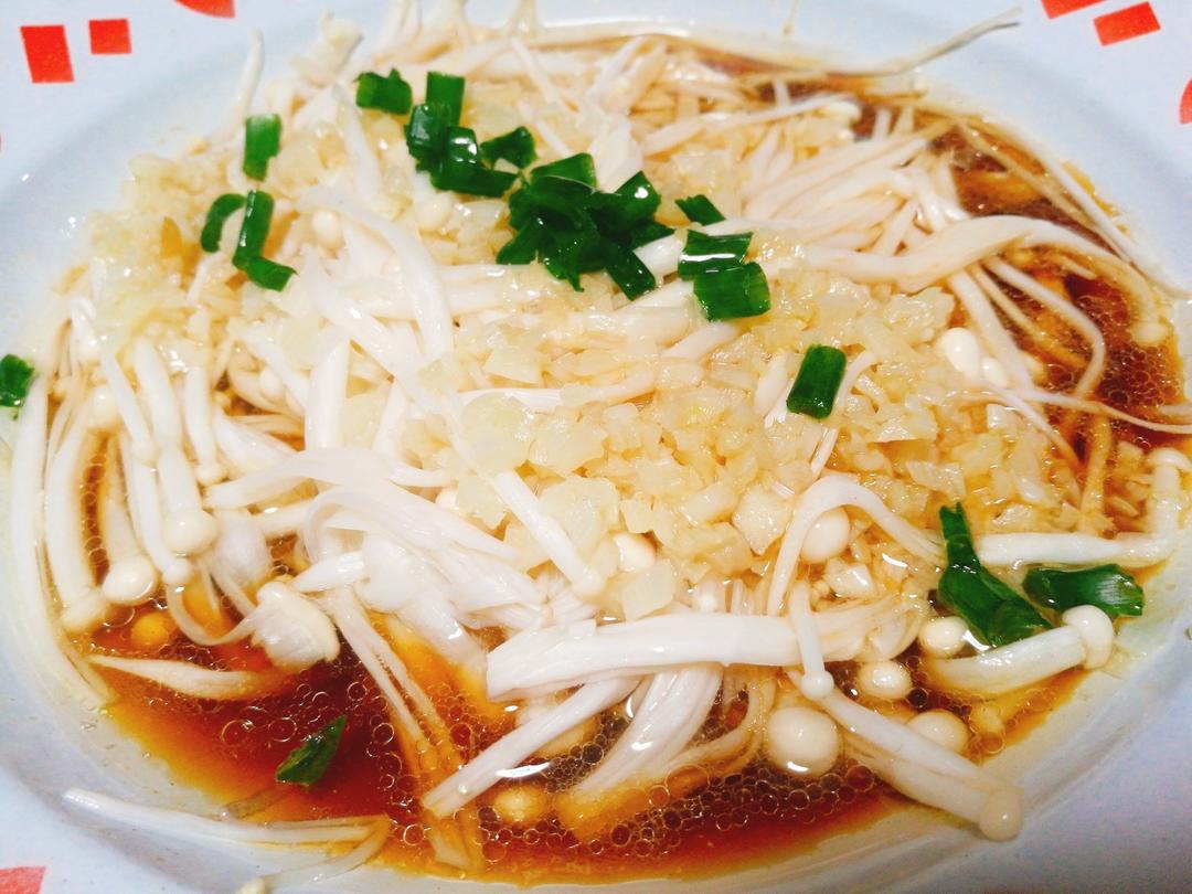 蒜蓉蒸金针菇