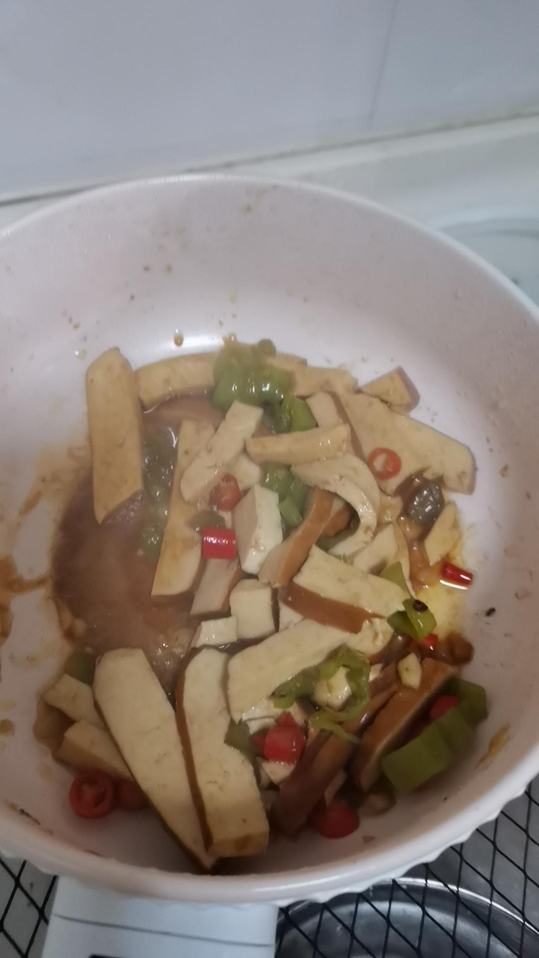 青椒炒豆干
