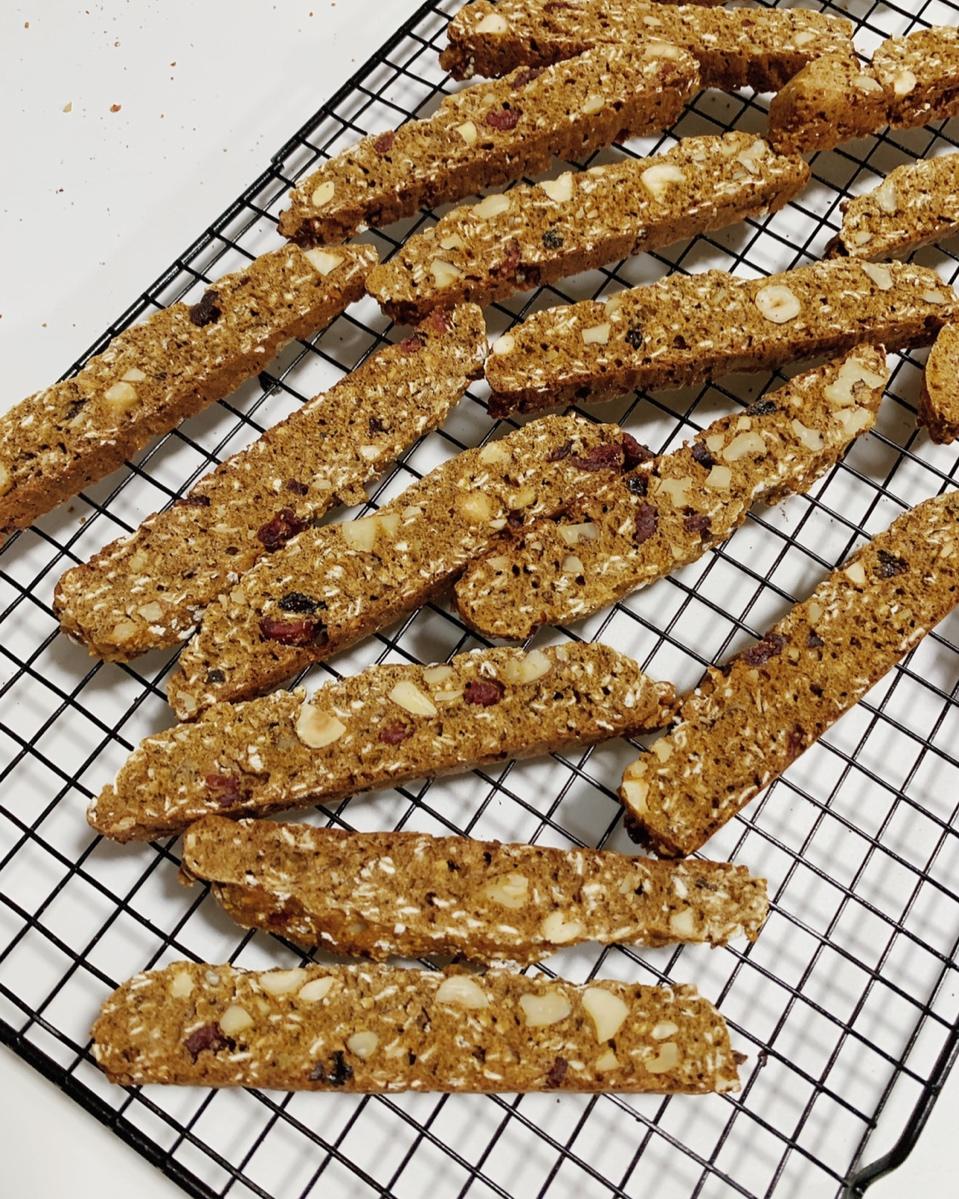 【健康零食】燕麦坚果意式脆饼