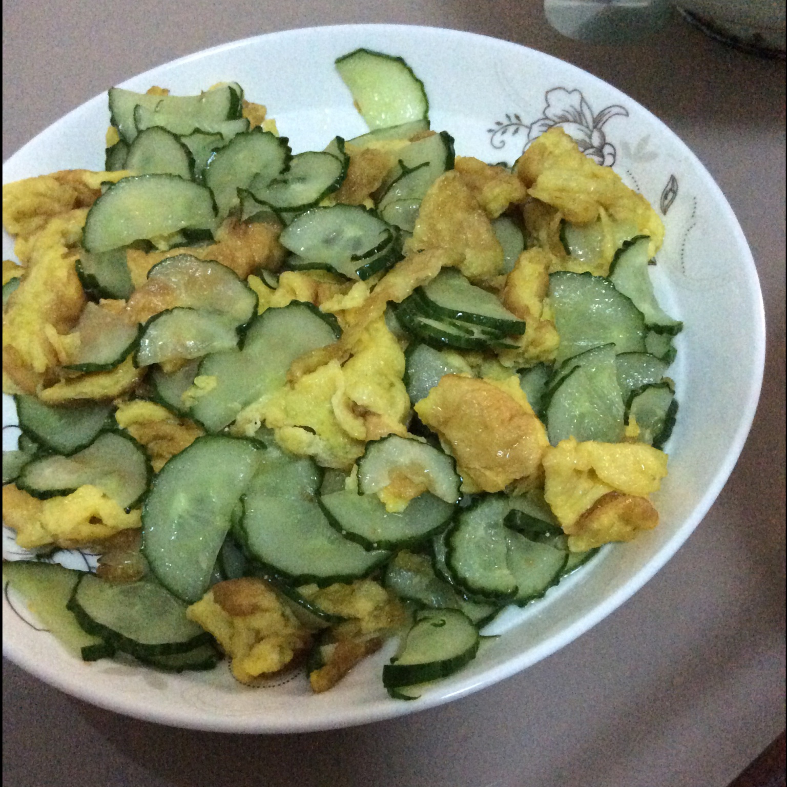 黄瓜炒鸡蛋
