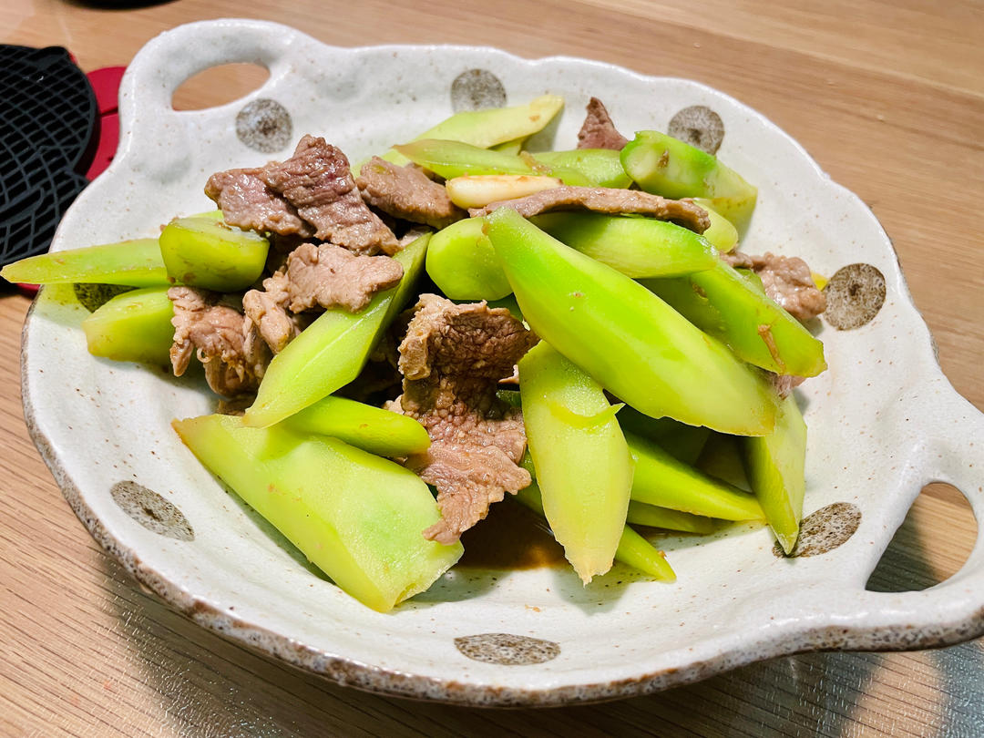 芥兰炒牛肉