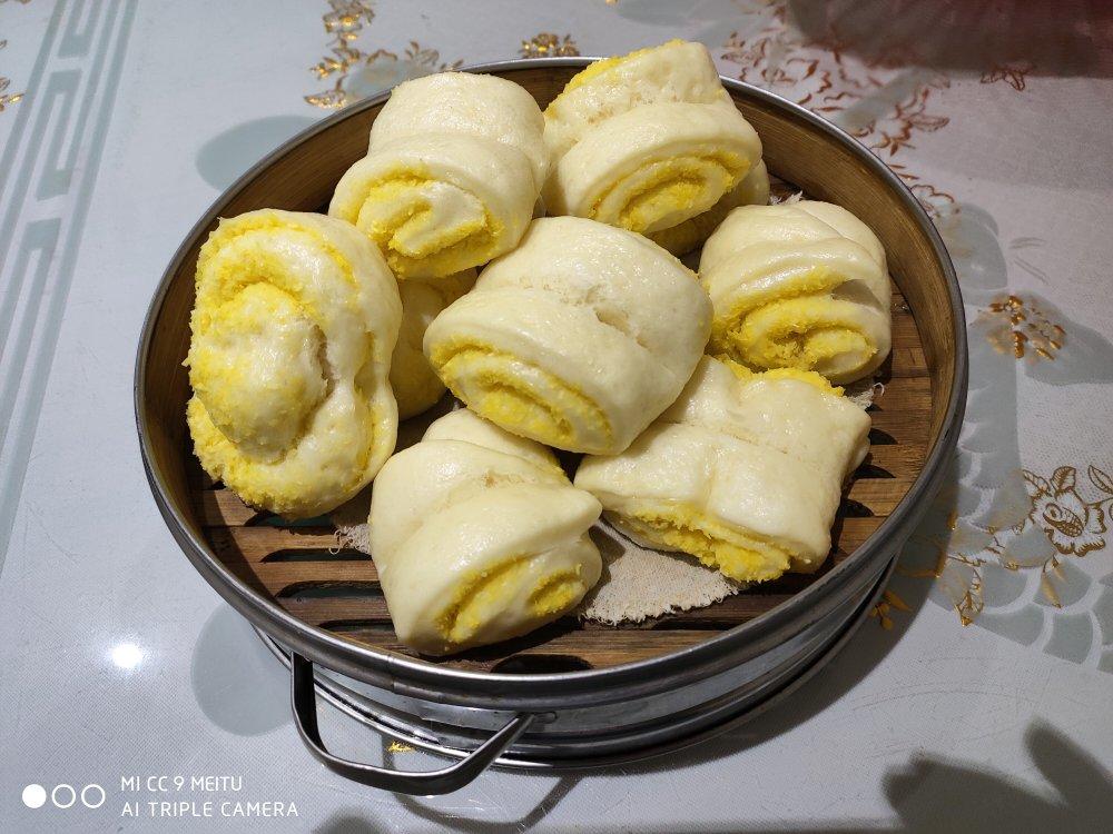 奶香馒头,附椰蓉花卷整形（零失败）