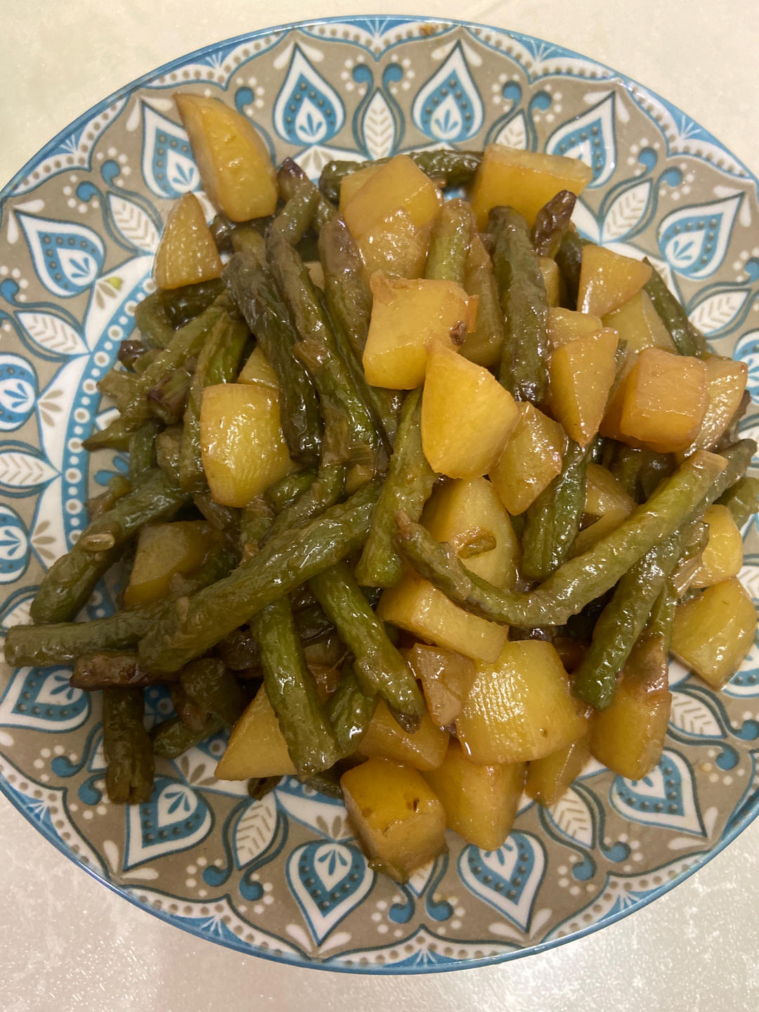 豆角炖土豆极简版💜