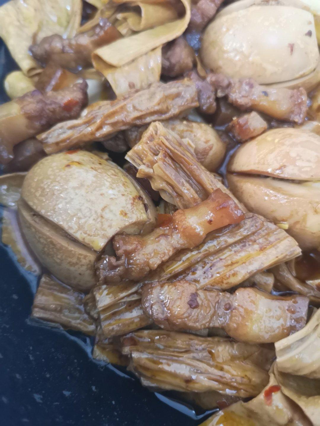 超级下饭的腐竹炖肉！