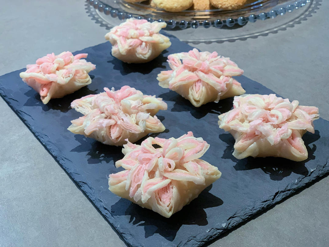 【芙蓉酥】面团做出一朵花，色香味全酥掉渣！
