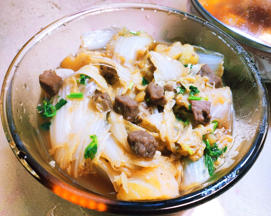 牛肉土豆炖白菜的做法